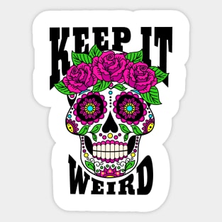 Keept It Weird Morbid Sticker